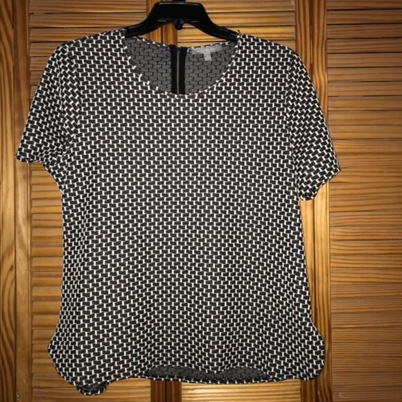 NY Collection Short Sleeve Black Top‎ Size XL - Picture 1 of 8